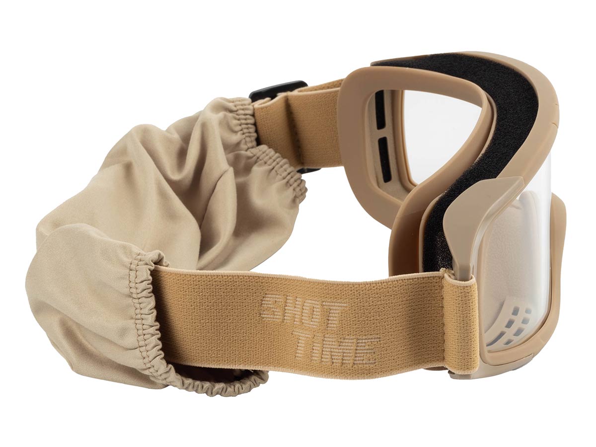 Маска стрелковая ShotTime Puma, защитная, хаки, линза прозрачная купить по оптимальной цене,  доставка по России, гарантия качества