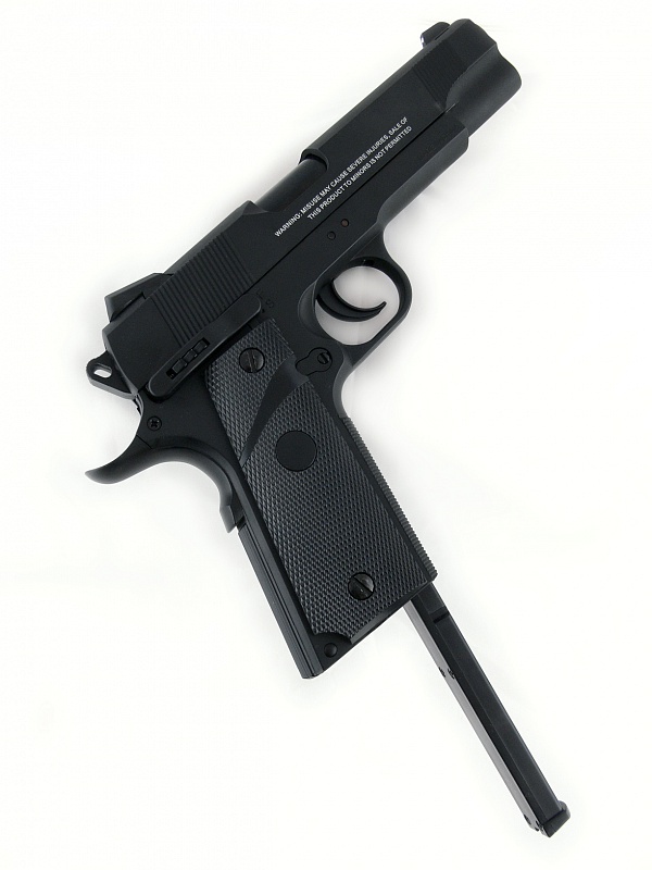 Пистолет пневм. Stalker S1911RD (аналог Colt 1911) к.4,5мм, металл-пласт,120м/с, блоубэк,черный. купить по оптимальной цене,  доставка по России, гарантия качества
