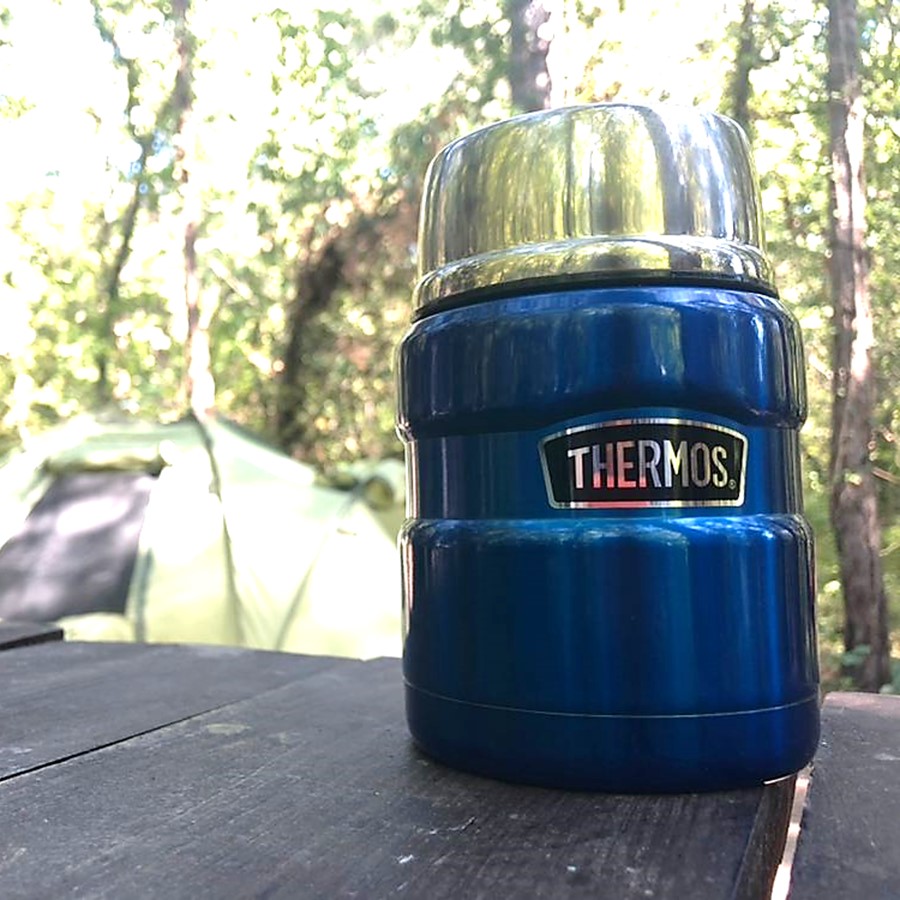 Термос для еды THERMOS KING SK3000 0.47L, складная ложка, синий купить по оптимальной цене,  доставка по России, гарантия качества