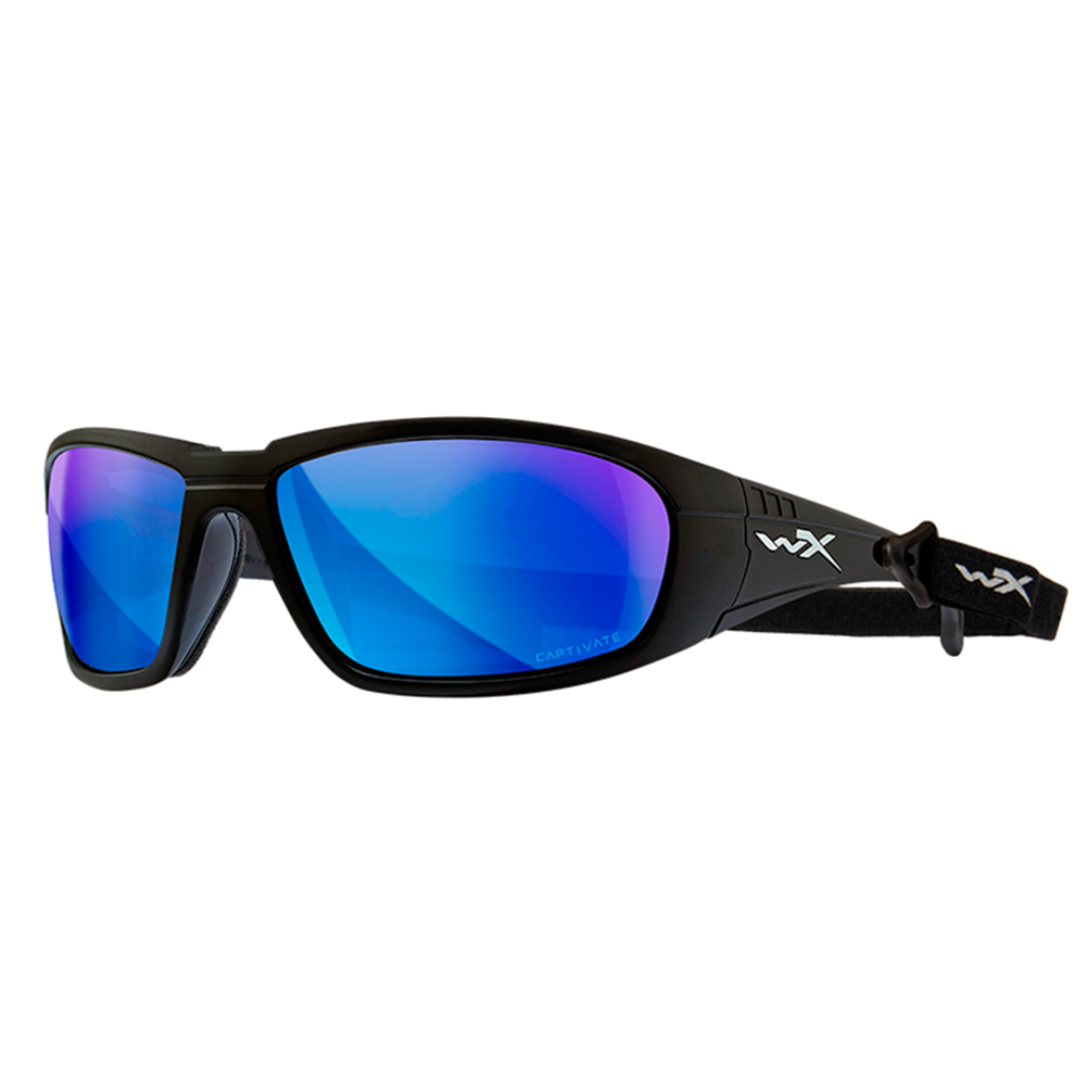 Очки защитные Wiley X WX Boss (Frame Mate Black, Lens Polarized — Blue Mirror) купить по оптимальной цене,  доставка по России, гарантия качества