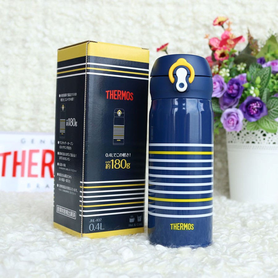 Термокружка THERMOS JNL-402 0.4L, откидной механизм, синяя купить по оптимальной цене,  доставка по России, гарантия качества