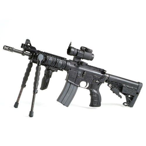 Сошки CAA на Weaver/Picatinny 145-170мм., раздельн.ноги, наклон 180°, кнопка фикс., полимер/сталь/резина, черный, 345гр. купить по оптимальной цене,  доставка по России, гарантия качества