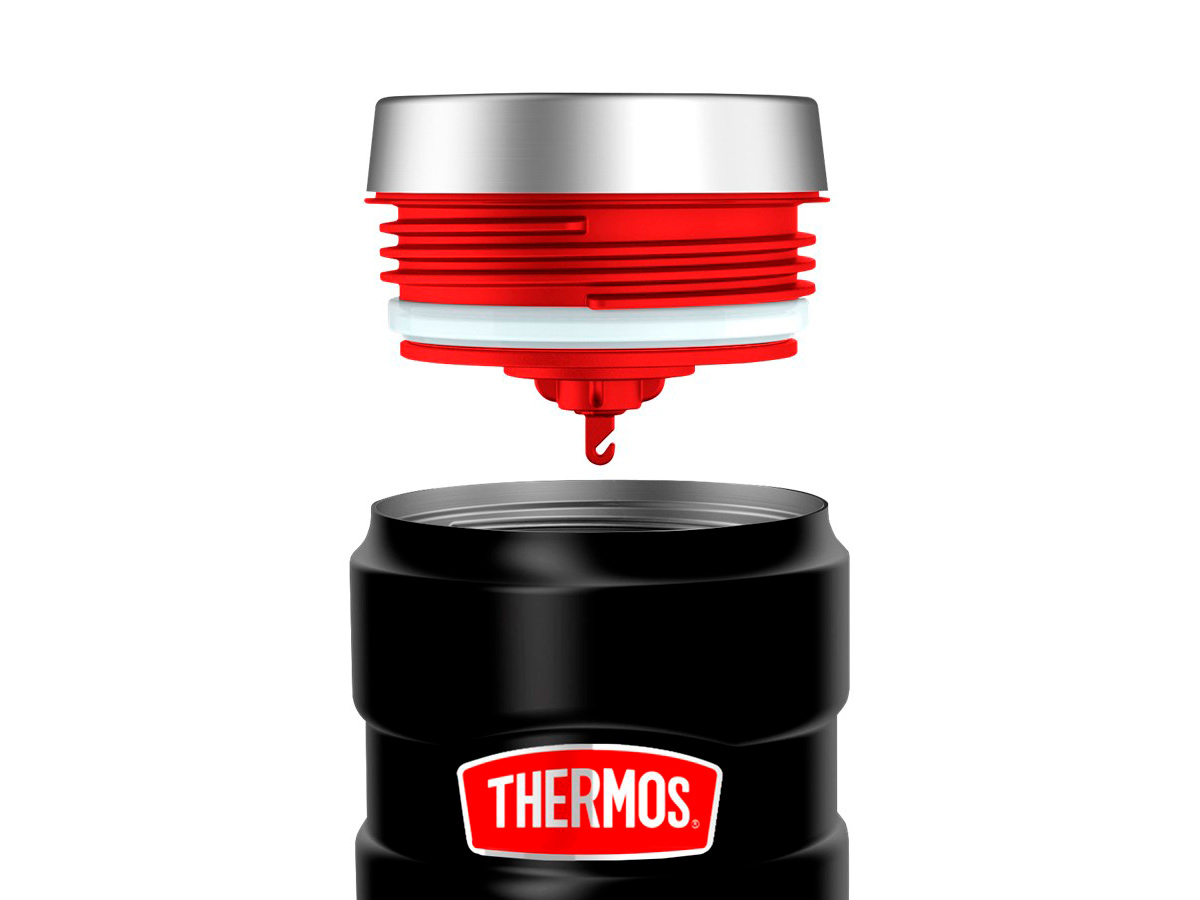 Термос для напитков (термокружка) THERMOS SK-1005 RCMB 0.47L, чёрный купить по оптимальной цене,  доставка по России, гарантия качества