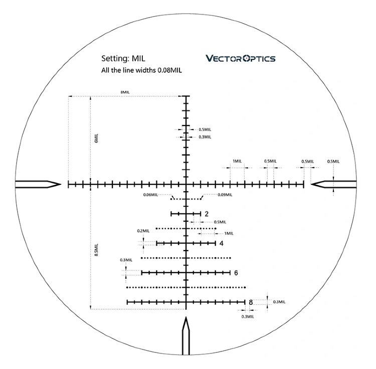Прицел Vector Optics Marksman 6-24x50 FFP купить по оптимальной цене,  доставка по России, гарантия качества