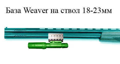 База Weaver на ствол (20-22мм) купить по оптимальной цене,  доставка по России, гарантия качества