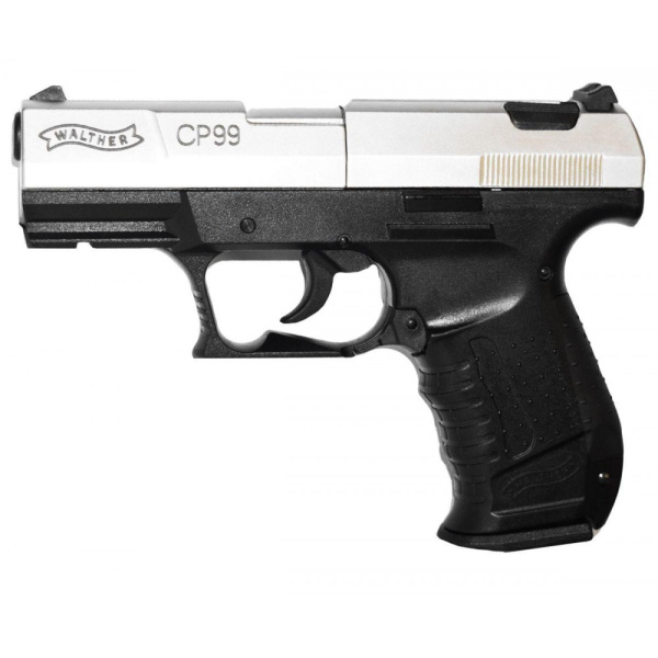 Пневматический пистолет Walther CP-99 4.5 никель купить по оптимальной цене,  доставка по России, гарантия качества