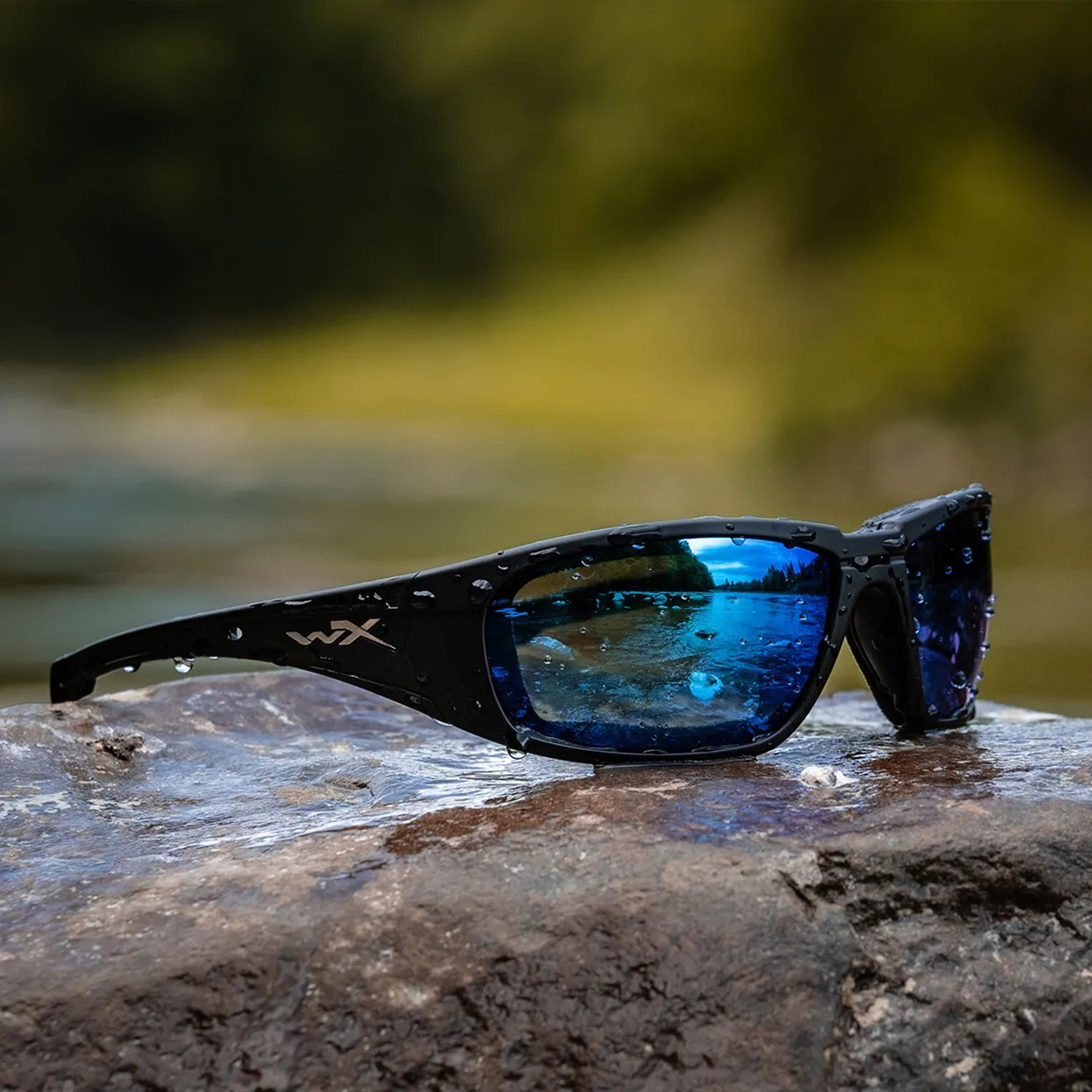 Очки защитные Wiley X WX Boss (Frame Mate Black, Lens Polarized — Blue Mirror) купить по оптимальной цене,  доставка по России, гарантия качества