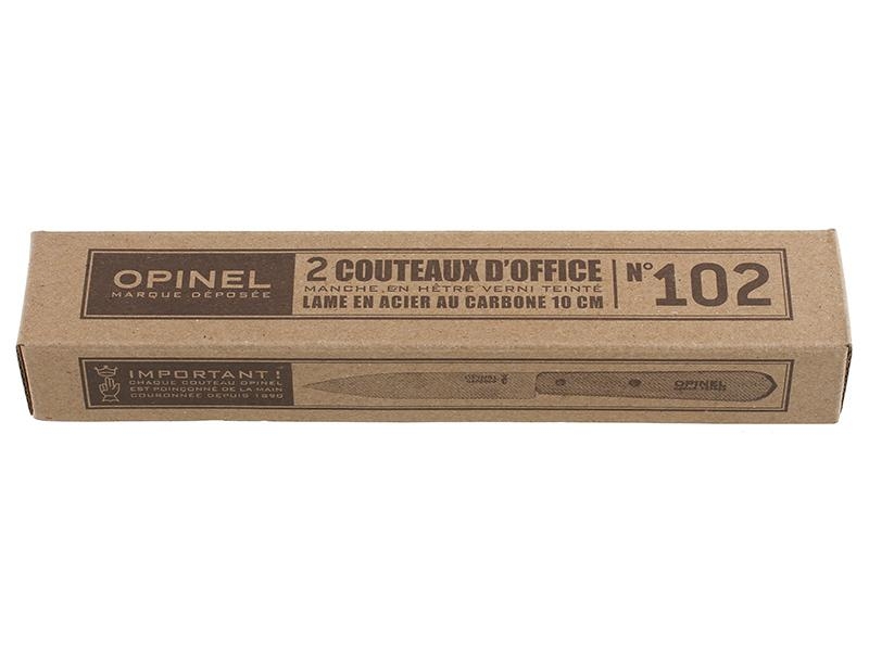Набор ножей Opinel серии Les Essentiels №102 - 2шт., клинок 10см., углеродистая сталь, рукоять - бук купить по оптимальной цене,  доставка по России, гарантия качества