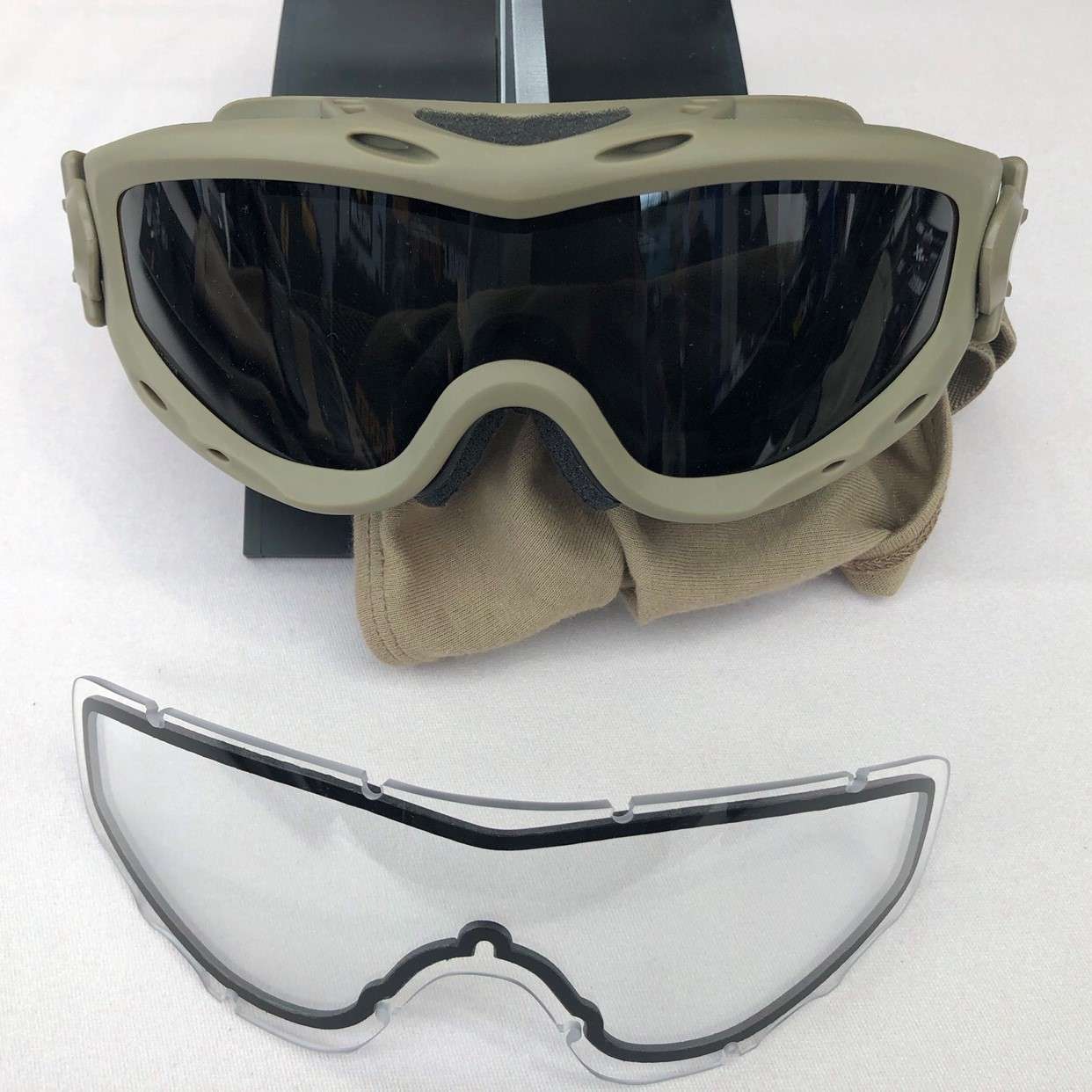 Маска защитная Wiley X WX Spear (Frame: Matte Tan, Lens: Grey + Clear + Rust) купить по оптимальной цене,  доставка по России, гарантия качества