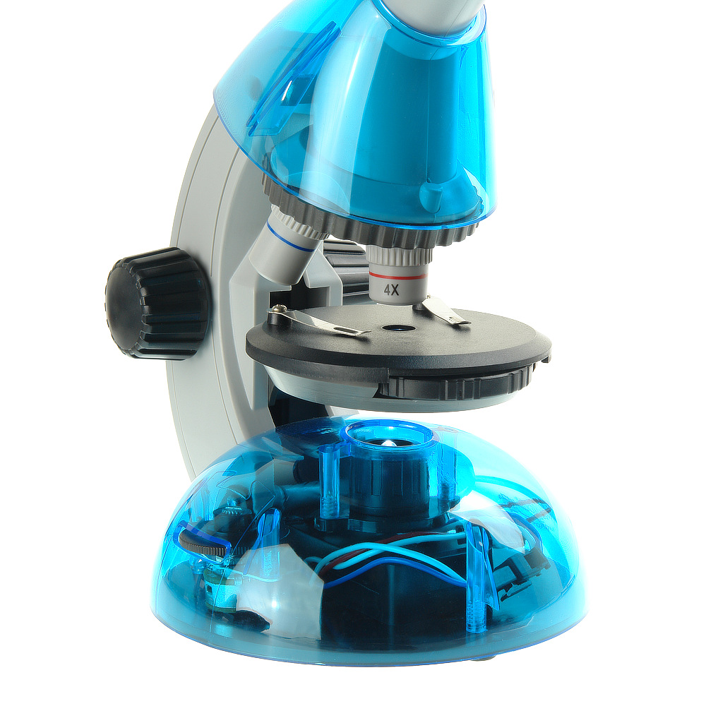Микроскоп Микромед Атом 40x-640x (лазурь) купить по оптимальной цене,  доставка по России, гарантия качества