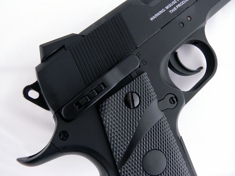 Пистолет пневм. Stalker S1911RD (аналог Colt 1911) к.4,5мм, металл-пласт,120м/с, блоубэк,черный. купить по оптимальной цене,  доставка по России, гарантия качества