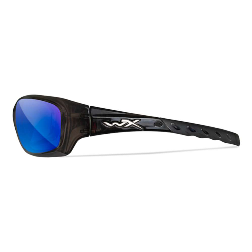 Очки защитные Wiley X WX Gravity (Frame Crystal Black, Lens Polarized — Blue Mirror) купить по оптимальной цене,  доставка по России, гарантия качества