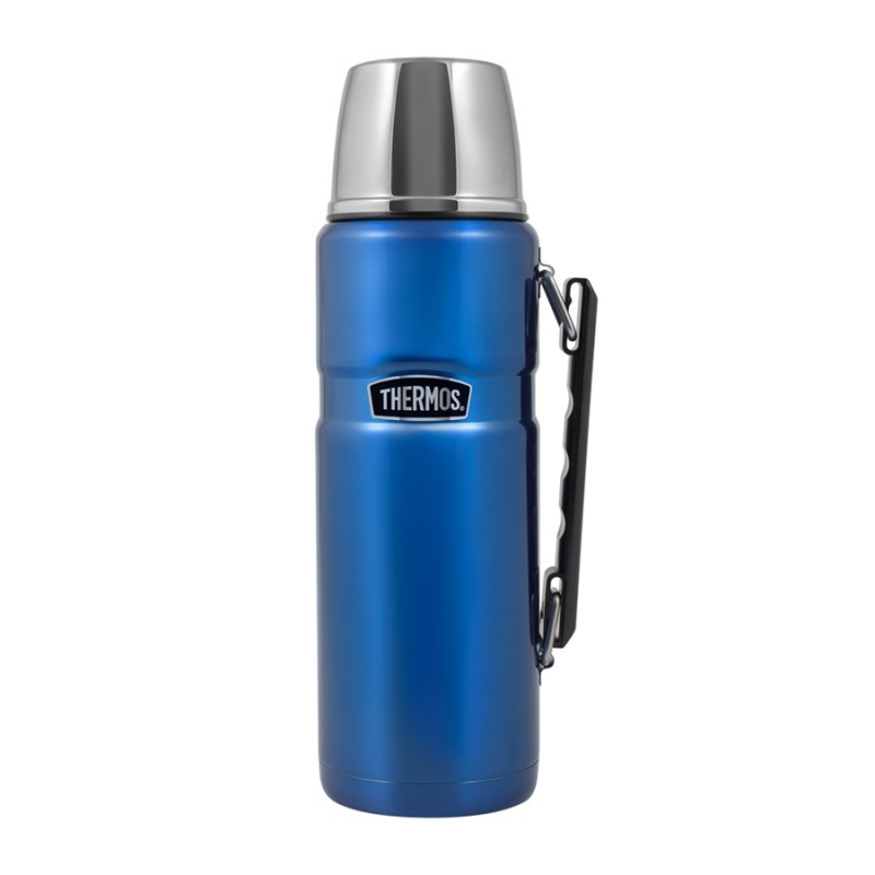 Термос для напитков THERMOS KING SK2010 1.2L, складная ручка, синий купить по оптимальной цене,  доставка по России, гарантия качества