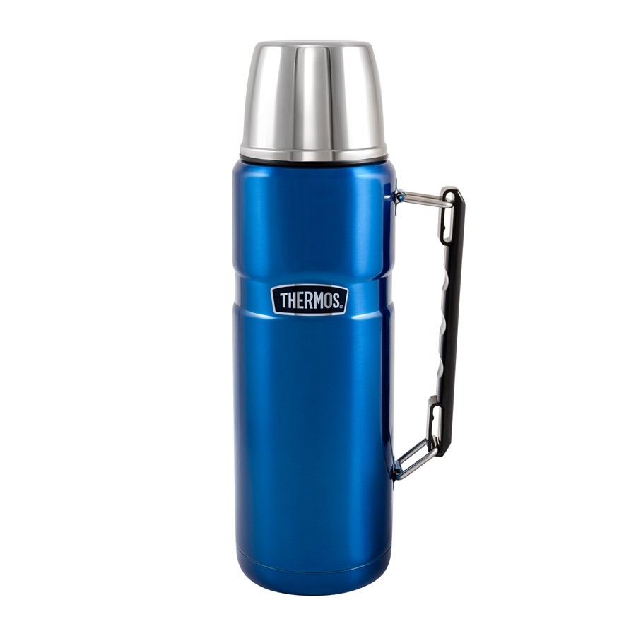 Термос для напитков THERMOS KING SK2010 1.2L, складная ручка, синий купить по оптимальной цене,  доставка по России, гарантия качества