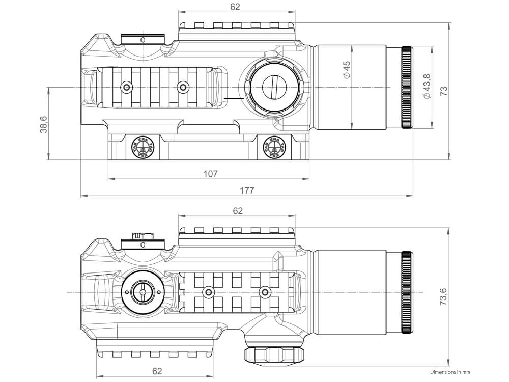 прицел Kahles K4i 4x30* Circle-Dot 10555 купить по оптимальной цене,  доставка по России, гарантия качества