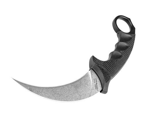 CS_49KST Steel Tiger StoneWash - нож с фикс., клин. AUS-8A, резин. рук-ть пластиковые ножны купить по оптимальной цене,  доставка по России, гарантия качества