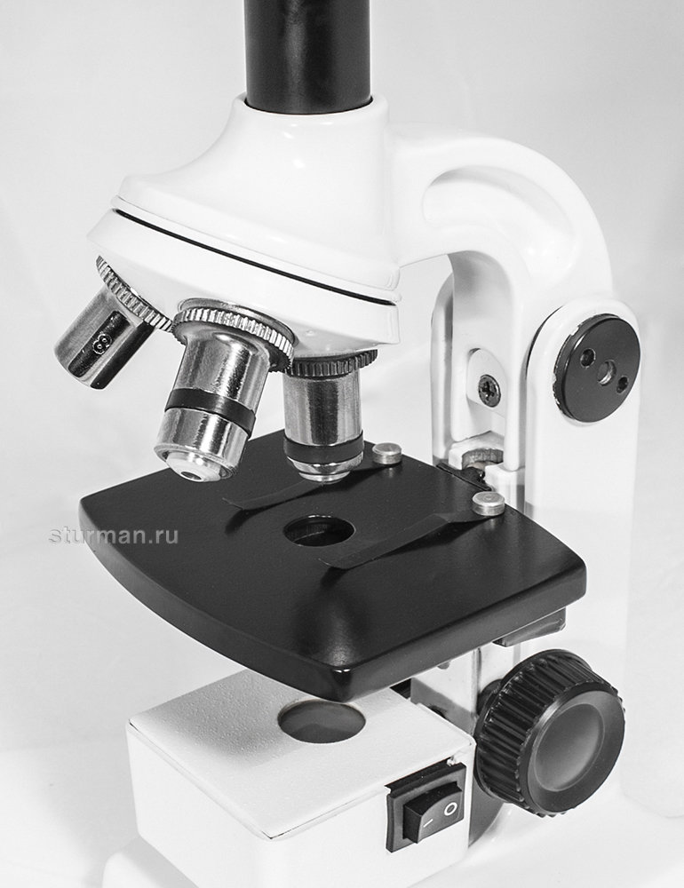 Микроскоп Юннат 2П-3 с подсветкой Белый купить по оптимальной цене,  доставка по России, гарантия качества