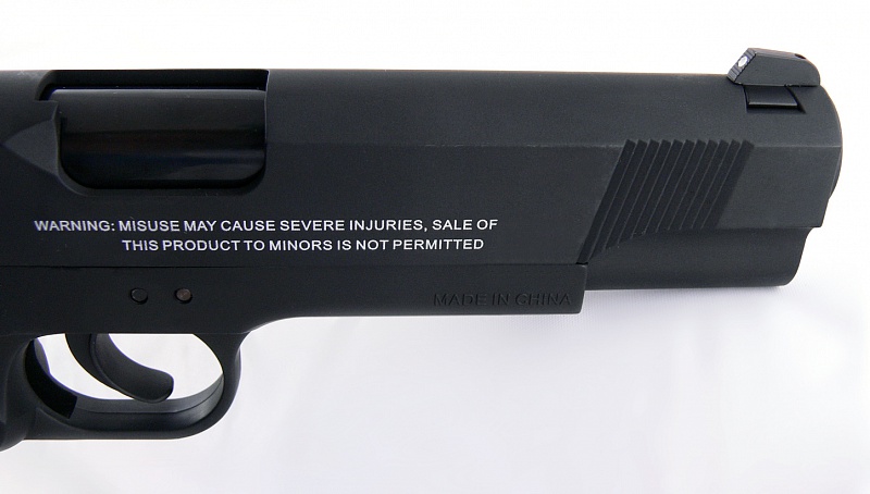 Пистолет пневм. Stalker S1911RD (аналог Colt 1911) к.4,5мм, металл-пласт,120м/с, блоубэк,черный. купить по оптимальной цене,  доставка по России, гарантия качества