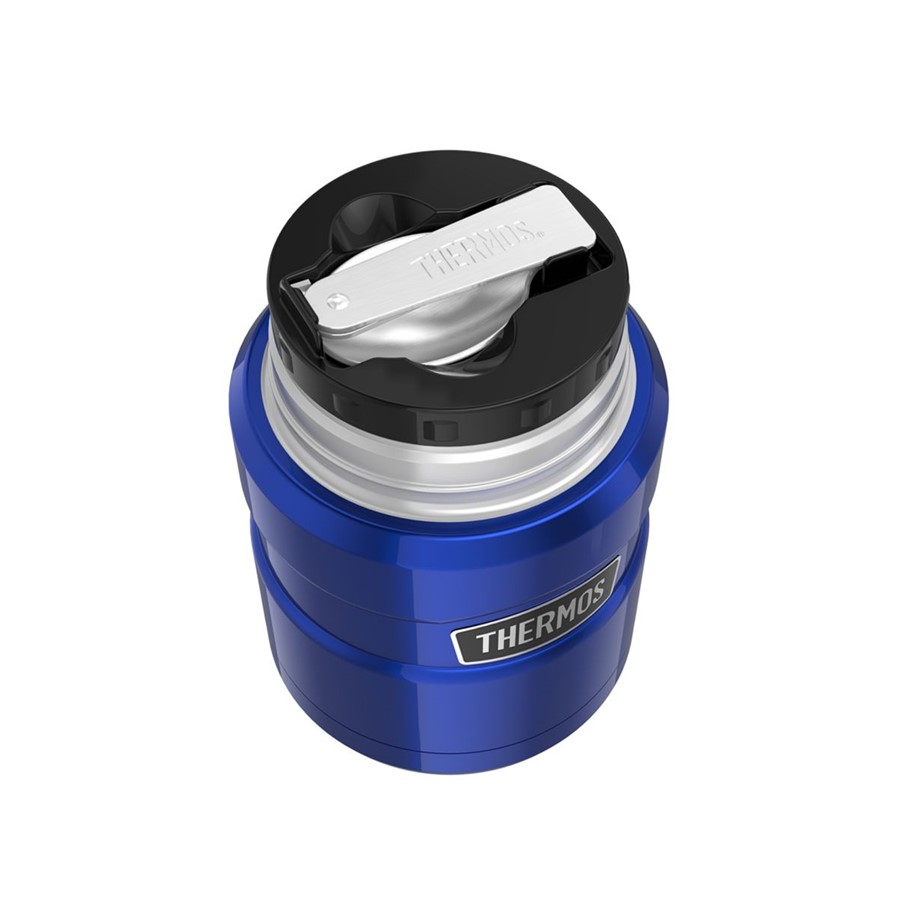 Термос для еды THERMOS KING SK3000 0.47L, складная ложка, синий купить по оптимальной цене,  доставка по России, гарантия качества